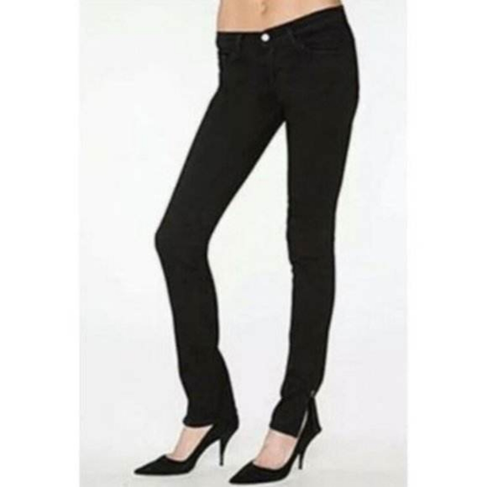 New J BRAND Black Noir-style Straight-leg …